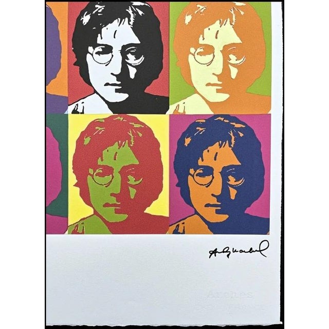 Andy Warhol (after) "John Lennon" offset lithograph in colors on Arches paper, Georges Israel Editeur, sheet size 38,5 x...