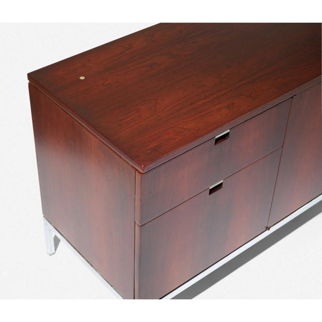 Brown Florence Knoll Rosewood Cabinet For Sale - Image 8 of 10