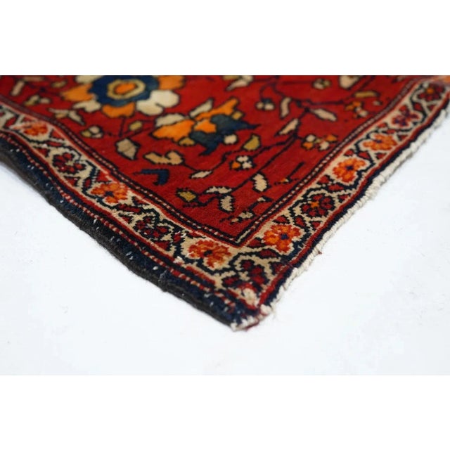 1900 - 1909 Antique Farahan Sarouk Rug 4'2'' x 6'7'' For Sale - Image 5 of 11