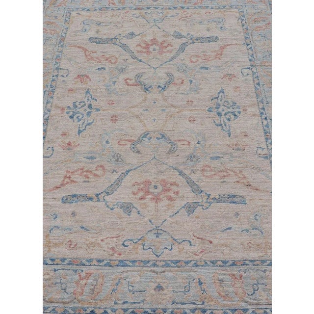 2020s Hand Knotted Oushak Rug by Keivan Woven Arts 4'11 X 6'10 For Sale - Image 5 of 12