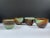 Handmade Japanese Style Pottery Tea Cups / Bowls - Set of 4 For Sale - Image 11 of 11