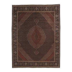 Vintage Persian Mahi Tabriz Rug - 9'10 X 12'09