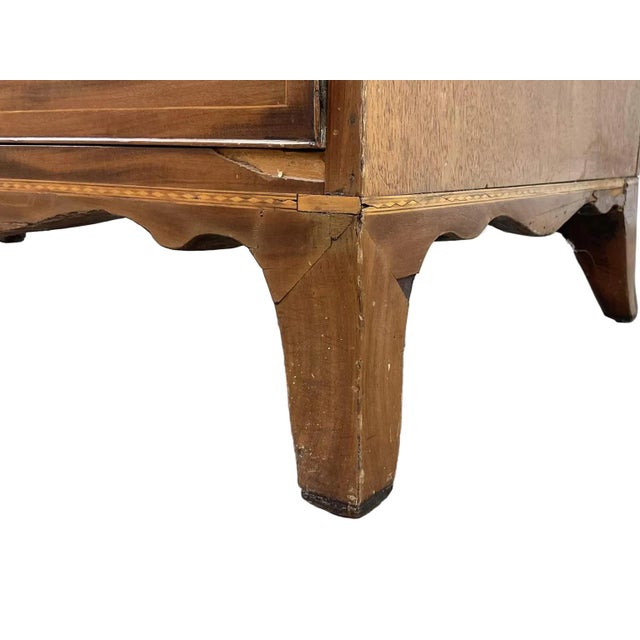 Antique Early 1800 Georgian English Secretaire Cabinet, Walnut For Sale - Image 14 of 16