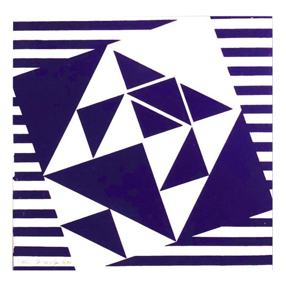 Enzo Cacciola, Untitled, 1966, Silk-screen For Sale