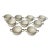 Vintage Haviland & Co Limoges France Double Handled Cream Soup Bowls Gold Rim Set of 9 For Sale