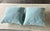 Nautical Pair of Coastal Blue Pillows With Overlay Knotted Rope - 2 For Sale - Image 3 of 4