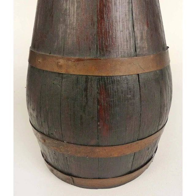 Antique European Oak and Copper Handled Peat Bucket For Sale In Miami - Image 6 of 10