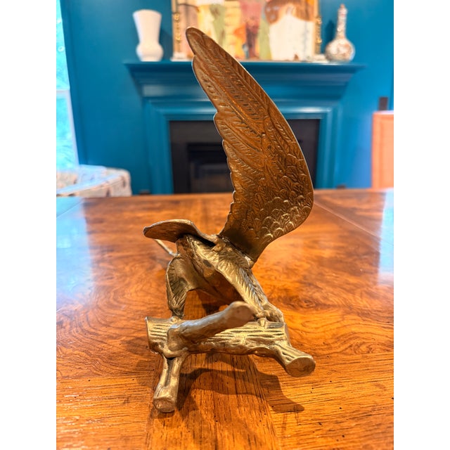 Vintage Brass Eagle For Sale - Image 10 of 11