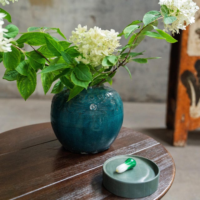 Chinese Chinese Green Moon Inkstone For Sale - Image 3 of 6