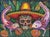 Ricardo Maya Contemporary Mexican Folk Art Día De Los Muertos Painting For Sale - Image 4 of 15