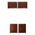 Mid 19th Century Set of 4-Piece Antique Chinese Red Lacquer and Gilt-Painted Cabinets For Sale