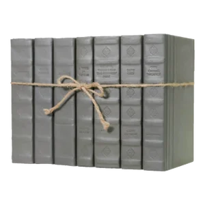 Decorative Books - Smoke Rebound Leather - 1 Foot of Grey Books