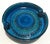 Aldo Londi Mid 20th Century Italian Aldo Londi for Bitossi Rimini Blue Large Ceramic Ashtray Catchall Trinket Dish For Sale - Image 4 of 8