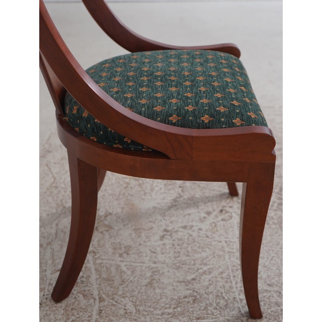 Set of 6 Stickley Cherry Regency Dining Room Chairs For Sale In Philadelphia - Image 6 of 18