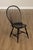High Quality American Made Black Distress Crackle Painted Windsor Dining Chair