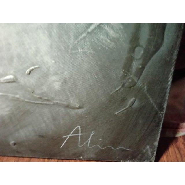 Signed "Alim " 3d Original Abstract Painting For Sale - Image 4 of 6