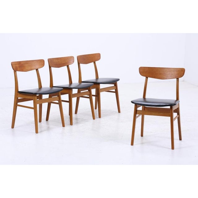 Mid-Century Danish Teak and Leather Chairs from Farstrup Møbler, Set of 4 For Sale - Image 14 of 14