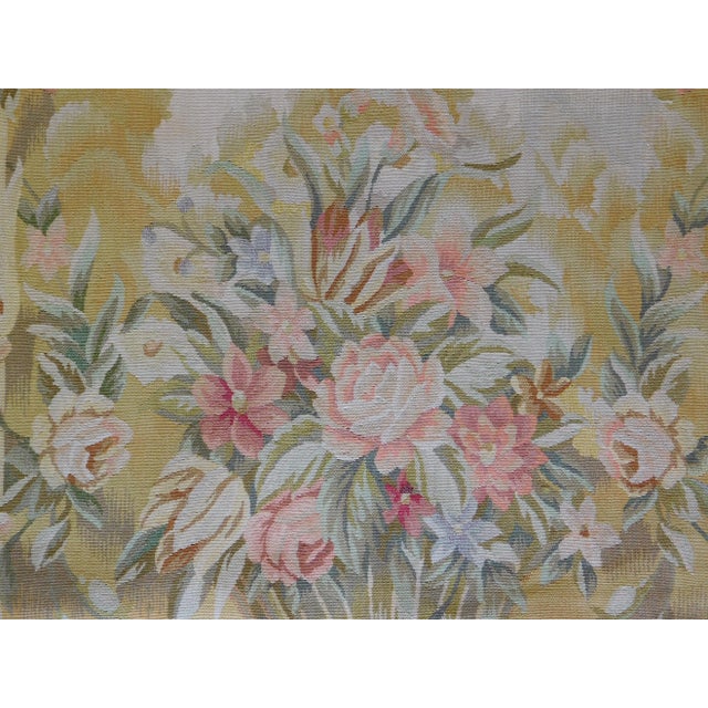 Chinese Chinese Aubusson Tapestry - 2'6"x 5' For Sale - Image 3 of 5