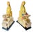 Metal Pair Art Deco Jadeite & Multi-Stone Parrot Bookends For Sale - Image 7 of 18