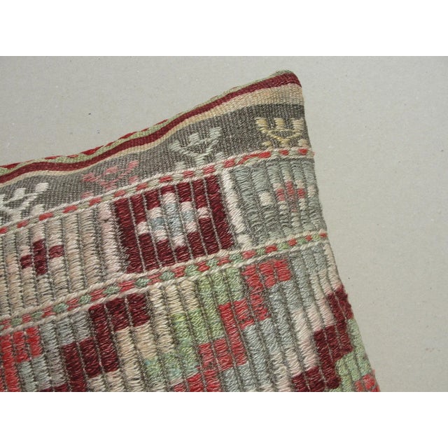 1980s Kilim Pillow Cover For Sale - Image 4 of 11
