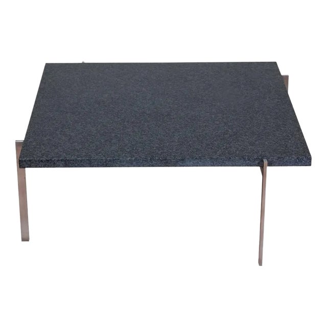 PK-61 Coffee Table in Black Granite by Poul Kjærholm for Fritz Hansen, 2000s For Sale
