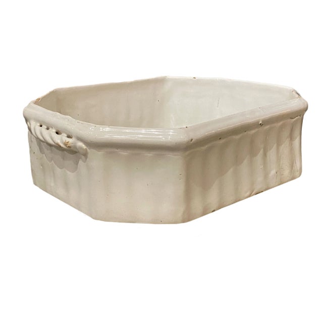 French White Faience Dish For Sale In Dallas - Image 6 of 7