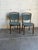 Vintage Danish Teak Dining Chairs Set of 2 Mid Century Modern Upholstered Chairs For Sale - Image 10 of 10