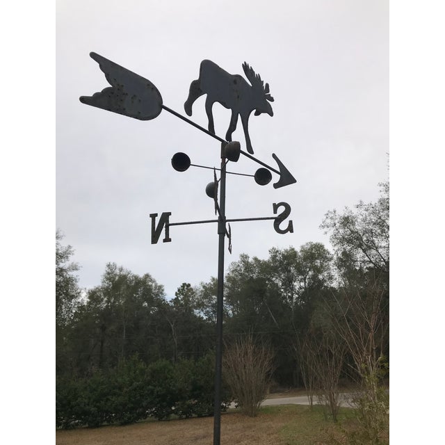 Antique Moose Free Standing Weathervane Chairish