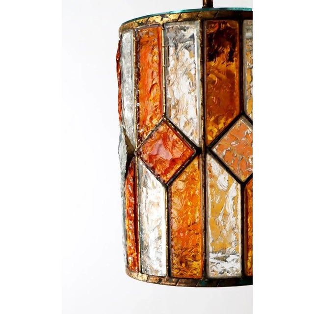 Glasstein Pendant Lamp from Polarte attributed to Albano Poli, 1960s For Sale - Image 6 of 13