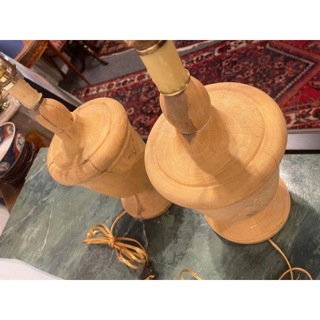 Brown Pair of Capitol Fragments Adapted as Lamps, 19th Century For Sale - Image 8 of 8