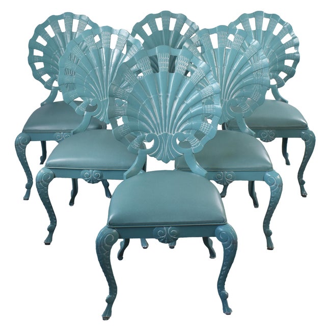 Brown Jordan 1980s Brown Jordan Grotto Style Dining Table & 6 Chairs For Sale - Image 4 of 8