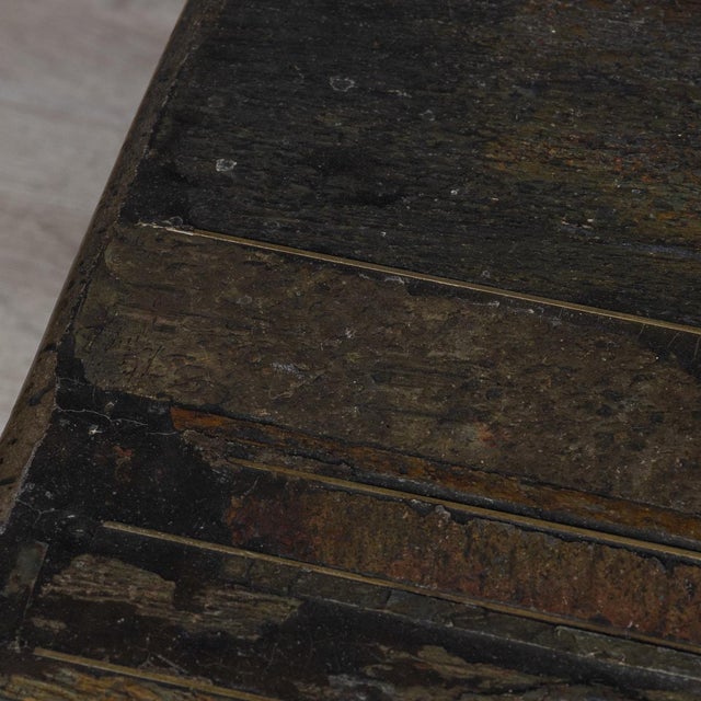 Vintage 20th Century Brutalist Green Coffee Table by Marcus Kingma, the Netherlands, 1990s For Sale - Image 15 of 18