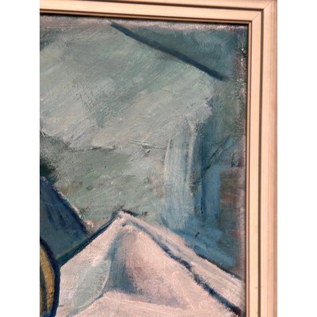 Mid-Century Modern D. K, Wine and Fruit, 1956, Oil on Panel, Framed For Sale - Image 3 of 18