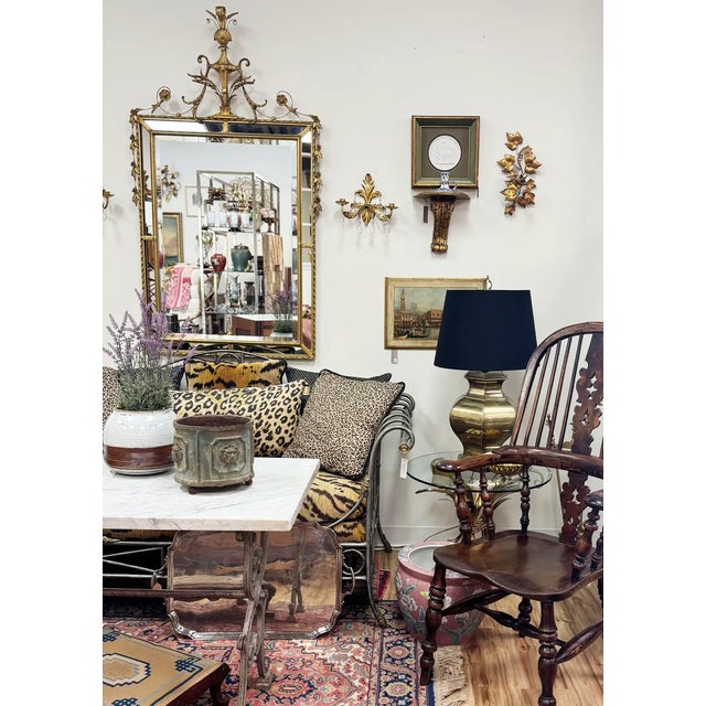 Substantial Vintage Neoclassical Regency Style Wall Mirror For Sale - Image 10 of 10