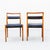 Brown Vintage 1960s Teak & Leather Dining Chairs Attributed to Kai Kristiansen, Danish Mid Century Modern For Sale - Image 8 of 14