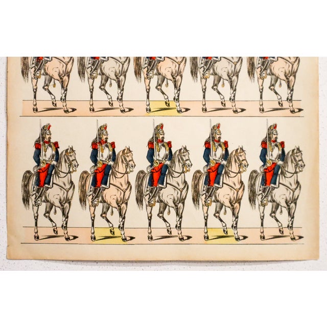 French 1880s - 1890s French Military Print - Imagerie d'Épinal #86 - Cuirassiers For Sale - Image 3 of 3