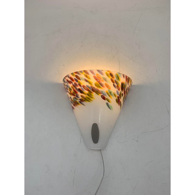 Murano Sylcom Glass Ceiling Light, 1980 For Sale - Image 6 of 6