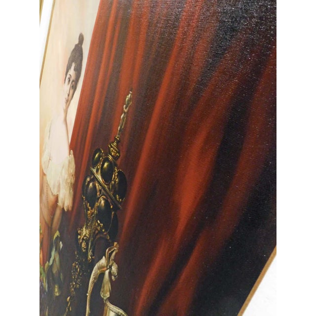 Fazly (Fazoil Ataullakhanov) "Portrait With Still Life" Original Oil Painting For Sale In Denver - Image 6 of 13