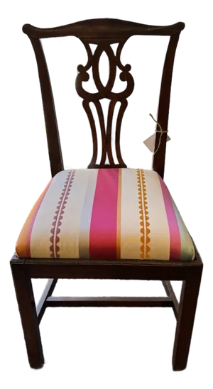 19th Century Antique Chippendale Style Walnut Side Chair