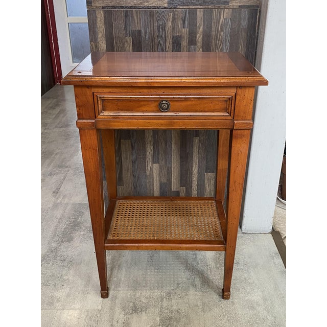 Vintage Side Table in Cherry Wood, 1950 For Sale - Image 12 of 18