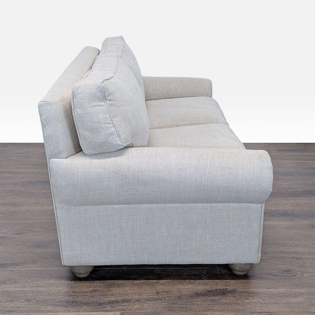 2010s Restoration Hardware Lancaster Light Gray Queen Sleeper Sofa – Comfortable Pull-Out Bed For Sale - Image 5 of 9