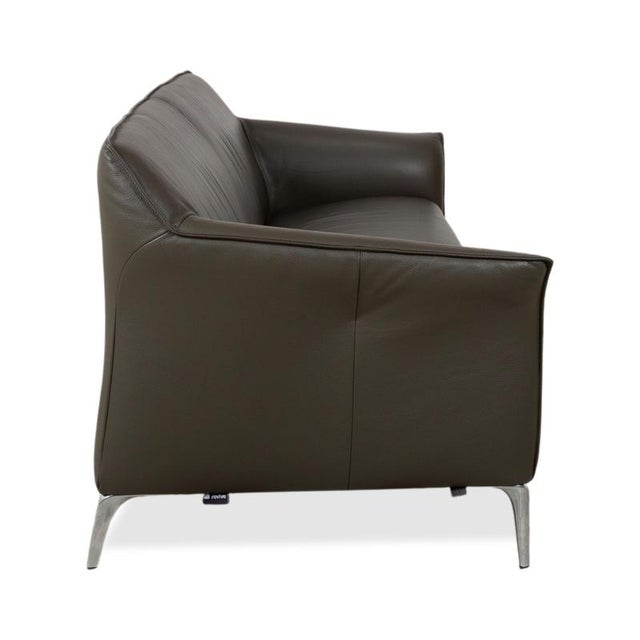 Mayon 3-Seater and 2-Seater Sofas in Dark Green Leather from Leolux, Set of 2 For Sale - Image 16 of 18
