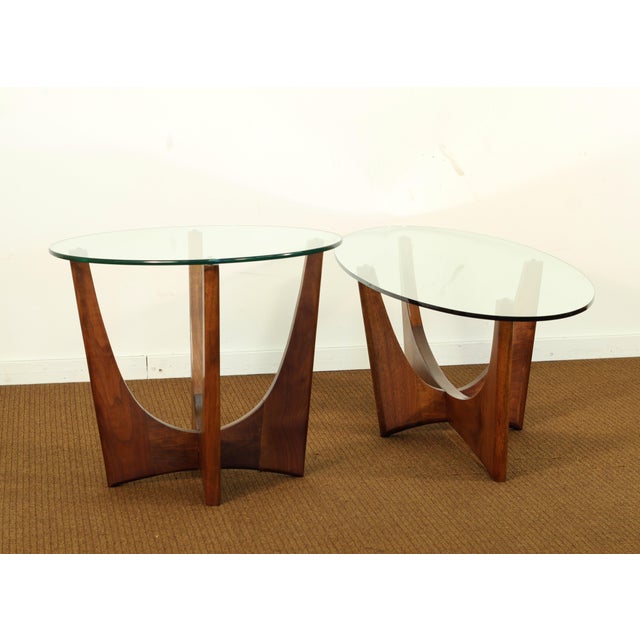 1960s Adrian Pearsall for Craft Associates Walnut Coffee and End Table
