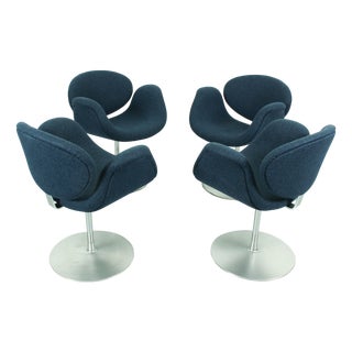 Swivel Little Tulip Dining Chairs by Pierre Paulin for Artifort, 1965, Set of 4 For Sale