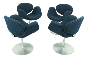 Swivel Little Tulip Dining Chairs by Pierre Paulin for Artifort, 1965, Set of 4
