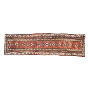 Antique Caucasian Rug Runner - 3' X 10'10"