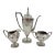 3 Piece American Tea Set by Frank W. Smith Silver Co. Mid 20th Century For Sale