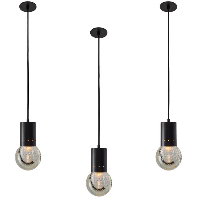 1960s Gino Sarfatti Seguso Bubble Glass Pendant for Arteluce For Sale - Image 11 of 12