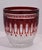 Waterford Vintage Waterford Crystal Clarendon Ruby Ice Bucket Red Cut to Clear For Sale - Image 4 of 11