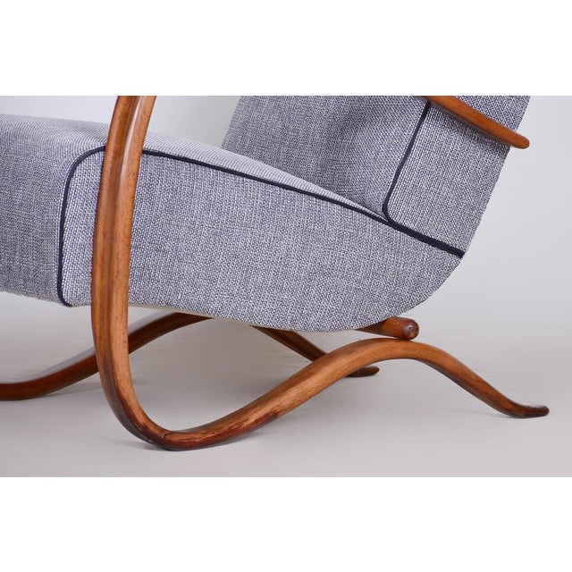Art Deco Czech H-269 Lounge Chair by J. Halabala for Up Závody, 1930s For Sale - Image 4 of 12